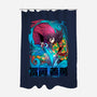 Demon 05-None-Polyester-Shower Curtain-Conjura Geek