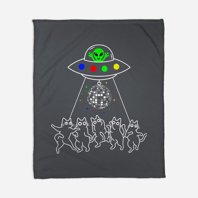 UFO Party-None-Fleece-Blanket-Xentee