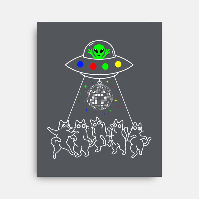 UFO Party-None-Stretched-Canvas-Xentee