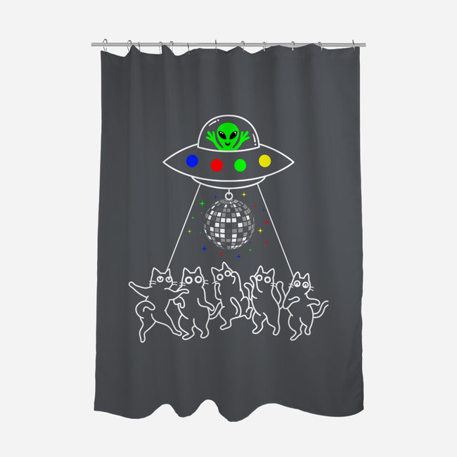 UFO Party-None-Polyester-Shower Curtain-Xentee