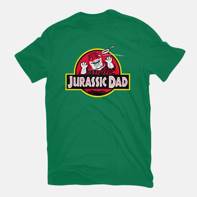 Jurassic Dad-Womens-Fitted-Tee-Raffiti