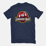 Jurassic Dad-Womens-Fitted-Tee-Raffiti
