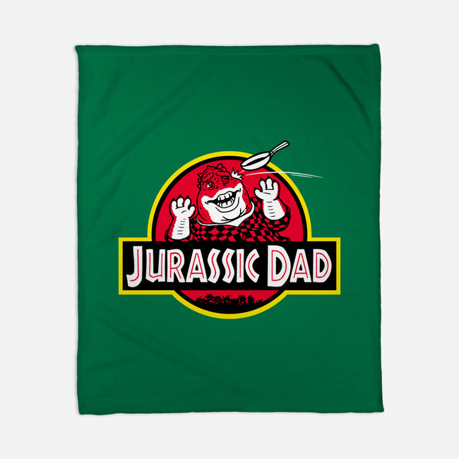 Jurassic Dad-None-Fleece-Blanket-Raffiti