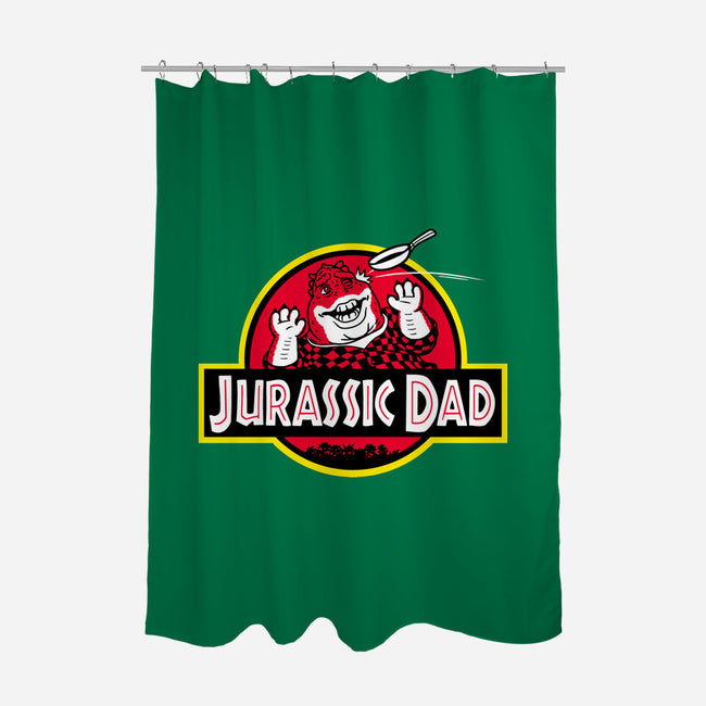 Jurassic Dad-None-Polyester-Shower Curtain-Raffiti