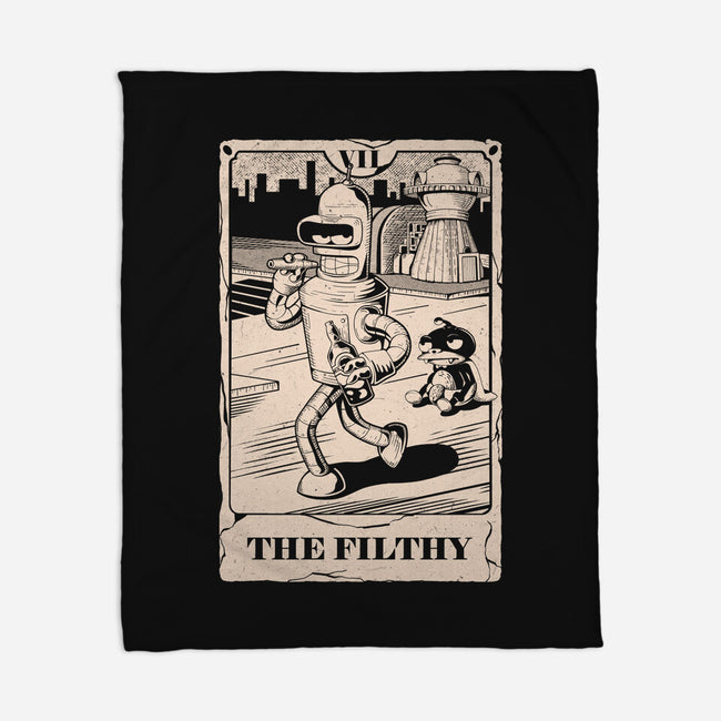 Tarot The Filthy-None-Fleece-Blanket-Arigatees