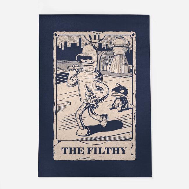 Tarot The Filthy-None-Outdoor-Rug-Arigatees
