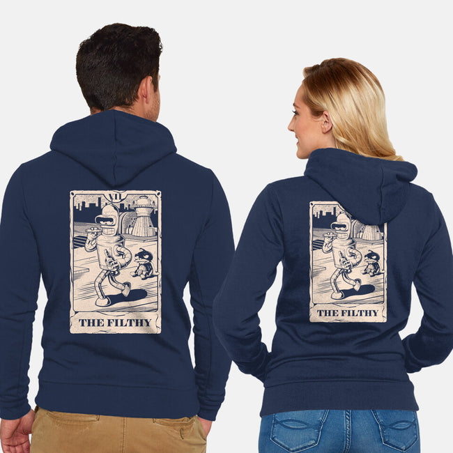 Tarot The Filthy-Unisex-Zip-Up-Sweatshirt-Arigatees