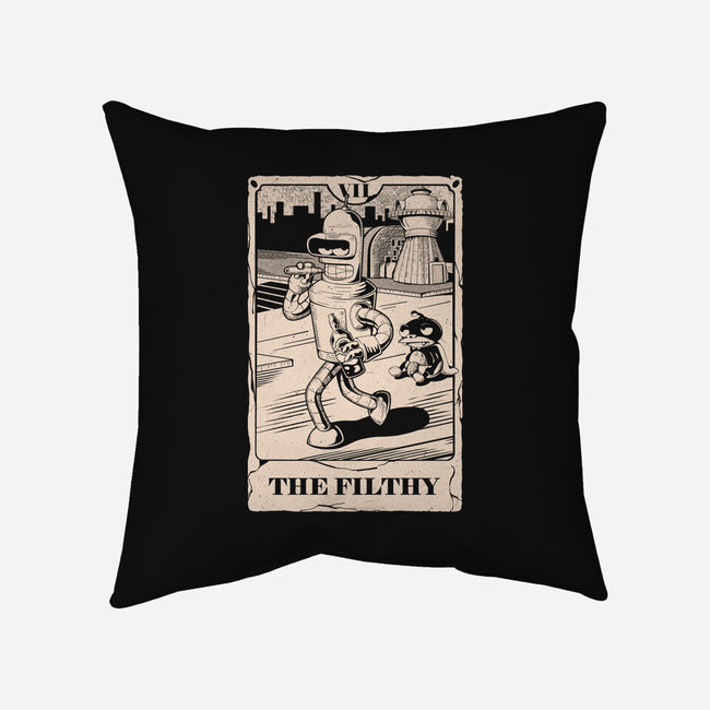 Tarot The Filthy-None-Removable Cover-Throw Pillow-Arigatees
