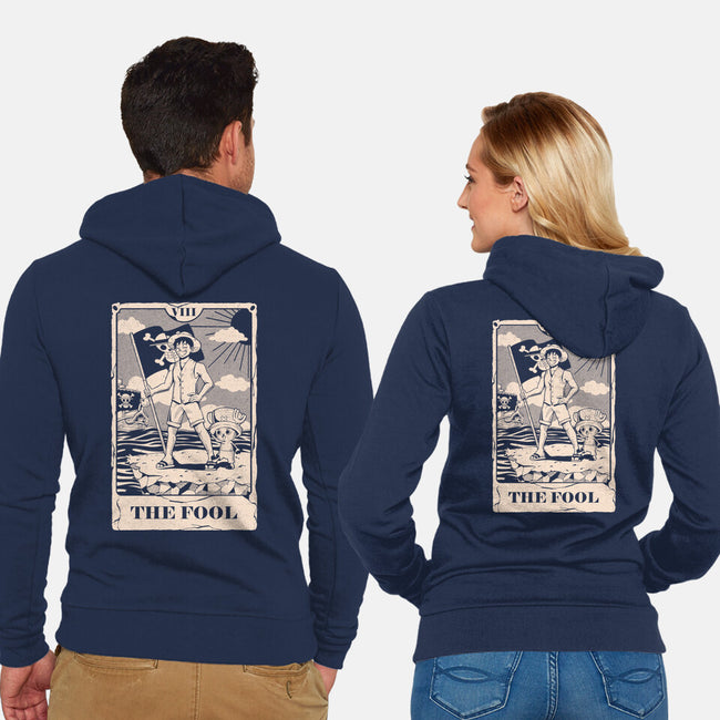 Tarot The Fool-Unisex-Zip-Up-Sweatshirt-Arigatees