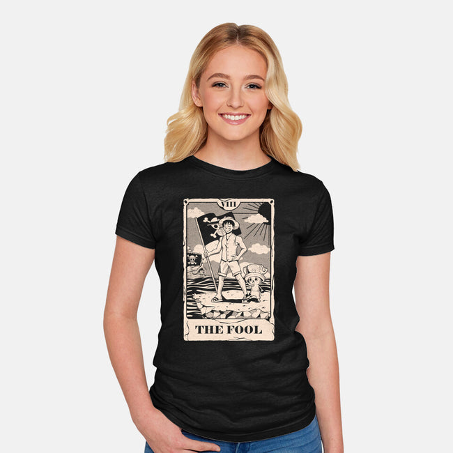 Tarot The Fool-Womens-Fitted-Tee-Arigatees