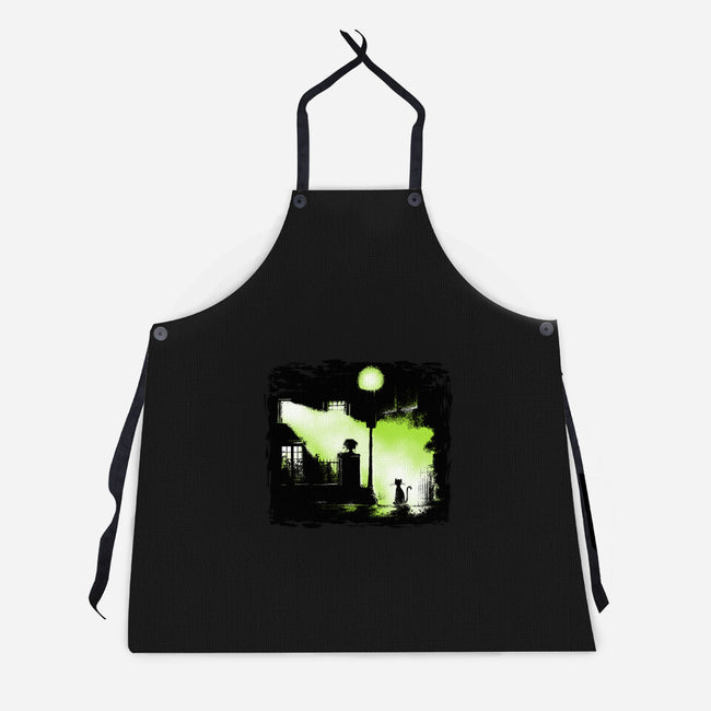 The Cat Exorcist-Unisex-Kitchen-Apron-zascanauta