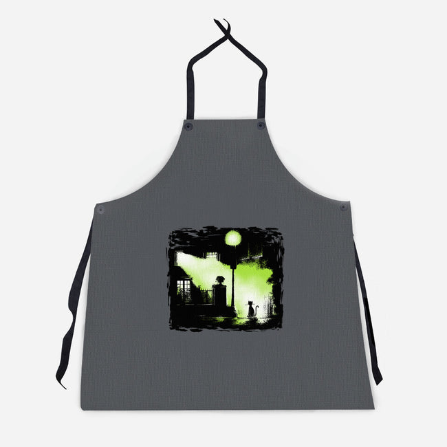 The Cat Exorcist-Unisex-Kitchen-Apron-zascanauta