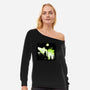 The Cat Exorcist-Womens-Off Shoulder-Sweatshirt-zascanauta
