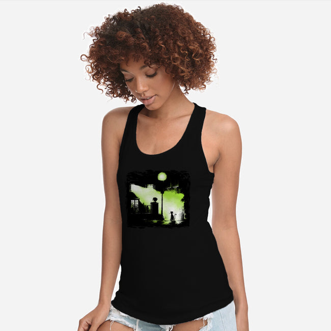 The Cat Exorcist-Womens-Racerback-Tank-zascanauta