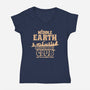 Middle Earth Outdoor Club-Womens-V-Neck-Tee-Boggs Nicolas