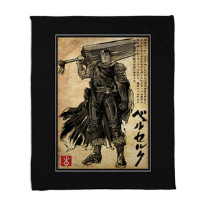 Black Swordsman Woodblock