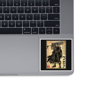 Black Swordsman Woodblock