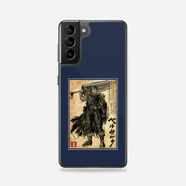 Black Swordsman Woodblock-Samsung-Snap-Phone Case-DrMonekers