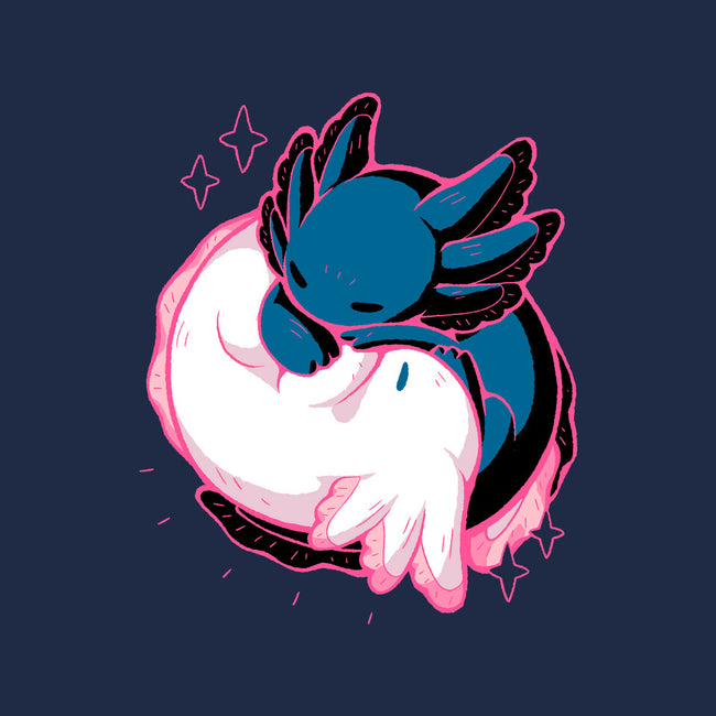 Axolotl Yin Yang-Unisex-Crew Neck-Sweatshirt-xMorfina
