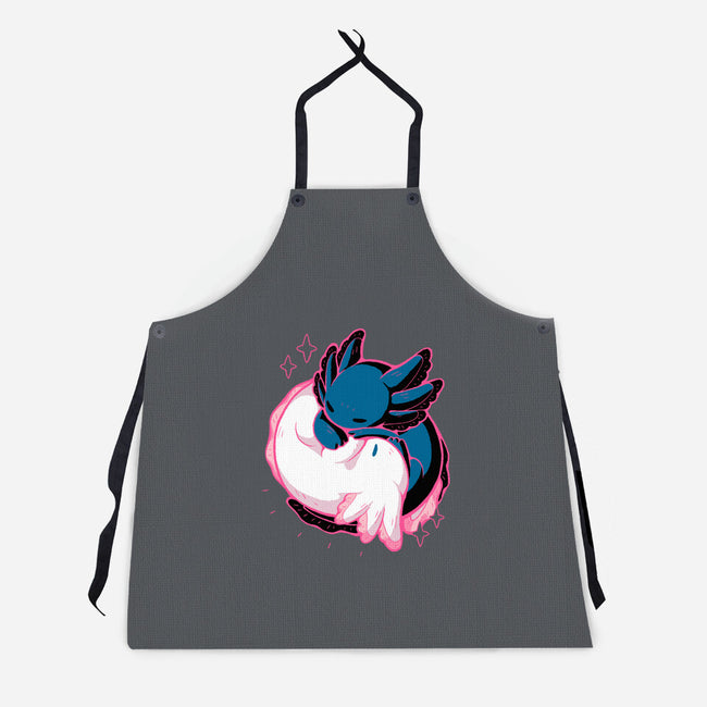 Axolotl Yin Yang-Unisex-Kitchen-Apron-xMorfina