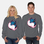 Axolotl Yin Yang-Unisex-Crew Neck-Sweatshirt-xMorfina