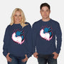 Axolotl Yin Yang-Unisex-Crew Neck-Sweatshirt-xMorfina