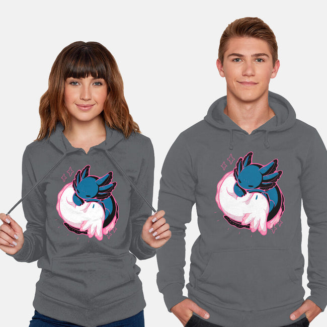 Axolotl Yin Yang-Unisex-Pullover-Sweatshirt-xMorfina