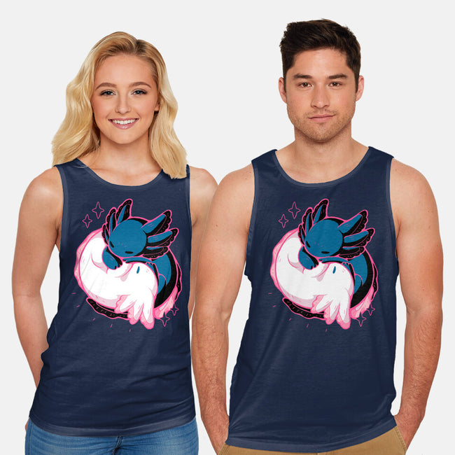 Axolotl Yin Yang-Unisex-Basic-Tank-xMorfina