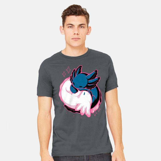 Axolotl Yin Yang-Mens-Heavyweight-Tee-xMorfina