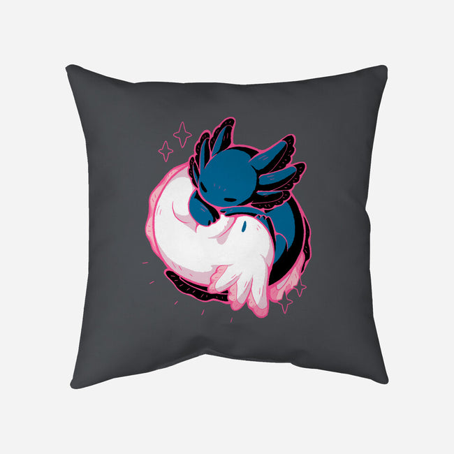 Axolotl Yin Yang-None-Removable Cover w Insert-Throw Pillow-xMorfina