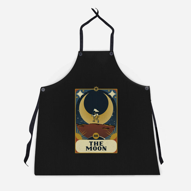 Astronaut Tarot Moon-Unisex-Kitchen-Apron-tobefonseca