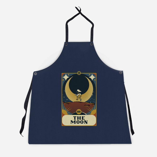 Astronaut Tarot Moon-Unisex-Kitchen-Apron-tobefonseca