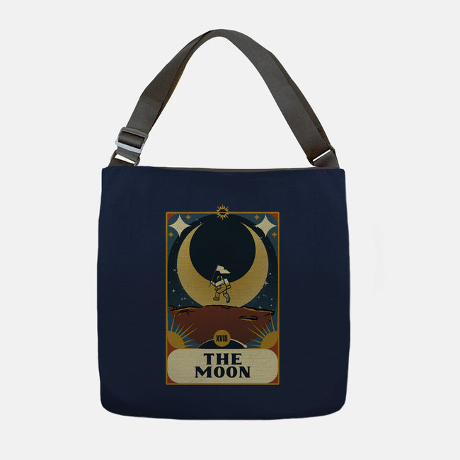 Astronaut Tarot Moon-None-Adjustable Tote-Bag-tobefonseca