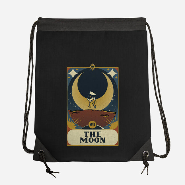 Astronaut Tarot Moon-None-Drawstring-Bag-tobefonseca