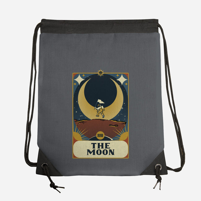 Astronaut Tarot Moon-None-Drawstring-Bag-tobefonseca
