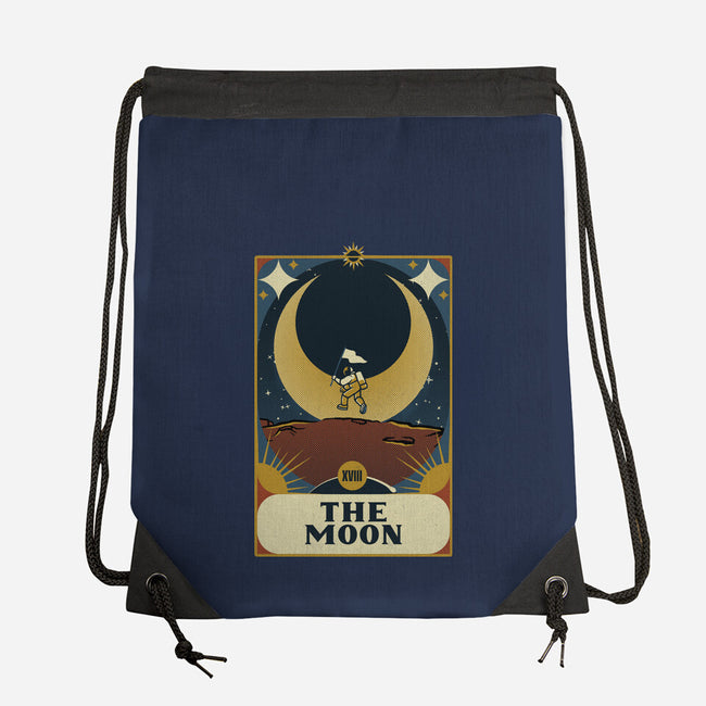 Astronaut Tarot Moon-None-Drawstring-Bag-tobefonseca