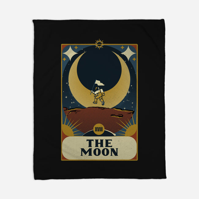 Astronaut Tarot Moon-None-Fleece-Blanket-tobefonseca