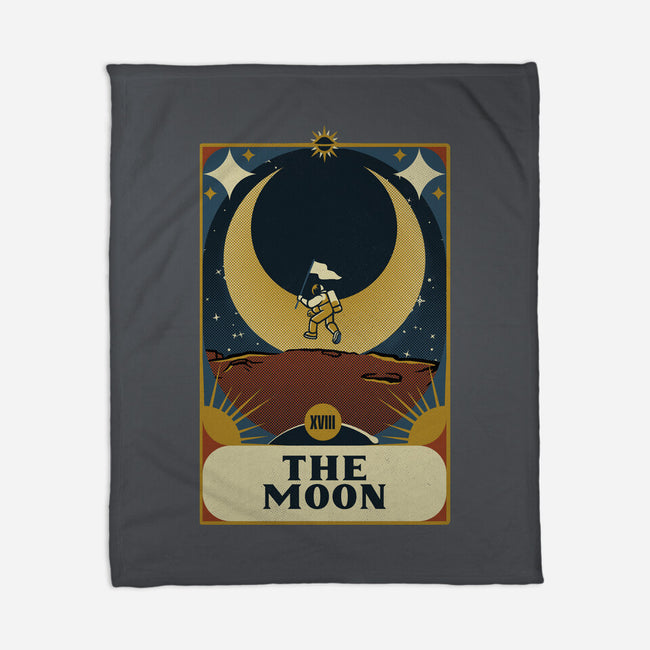 Astronaut Tarot Moon-None-Fleece-Blanket-tobefonseca