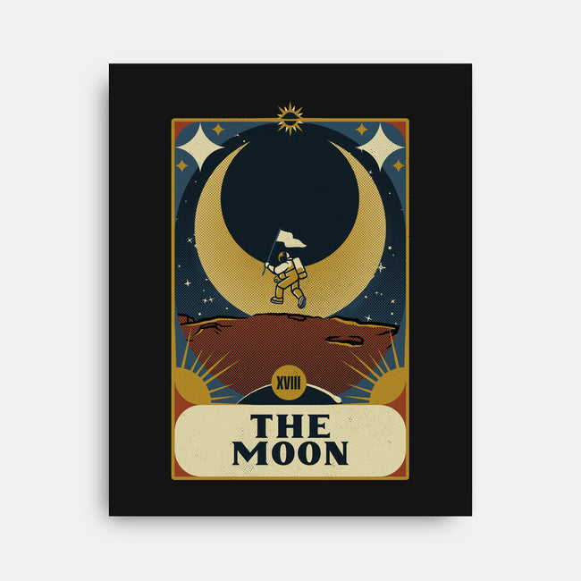 Astronaut Tarot Moon-None-Stretched-Canvas-tobefonseca