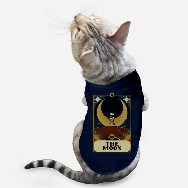 Astronaut Tarot Moon-Cat-Basic-Pet Tank-tobefonseca
