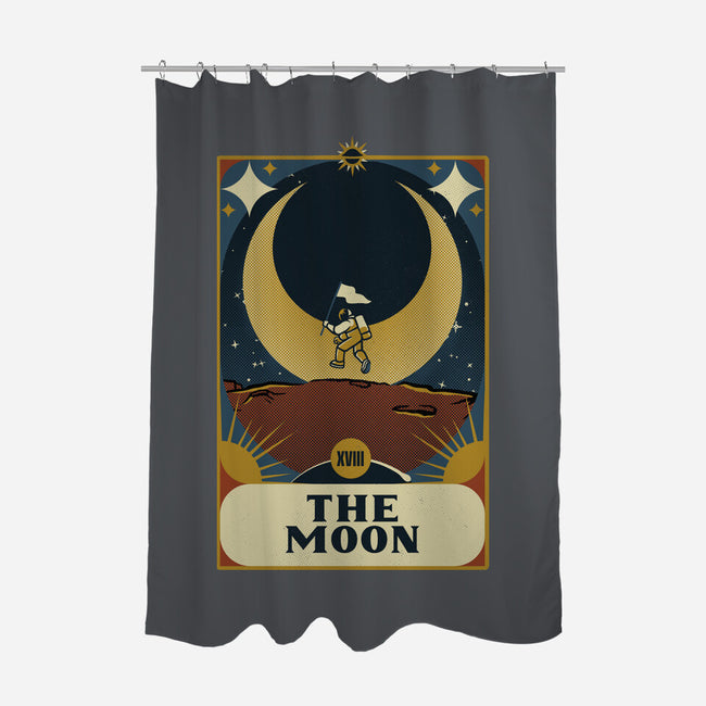 Astronaut Tarot Moon-None-Polyester-Shower Curtain-tobefonseca