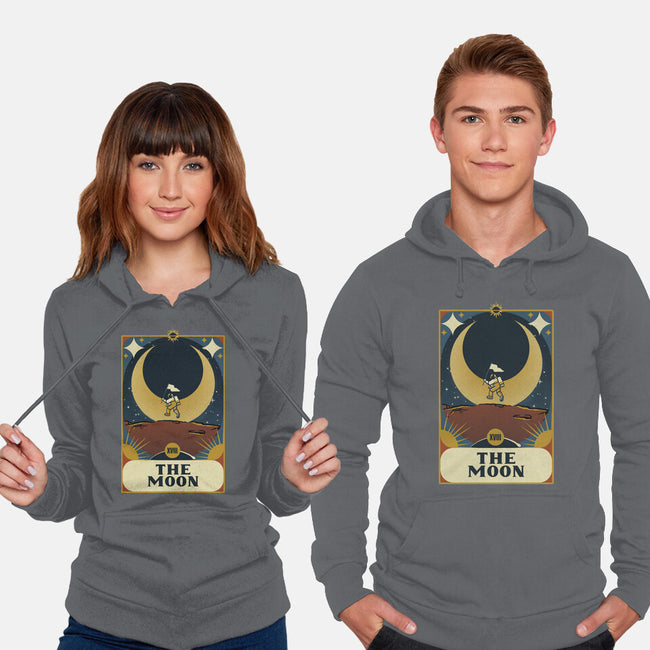 Astronaut Tarot Moon-Unisex-Pullover-Sweatshirt-tobefonseca