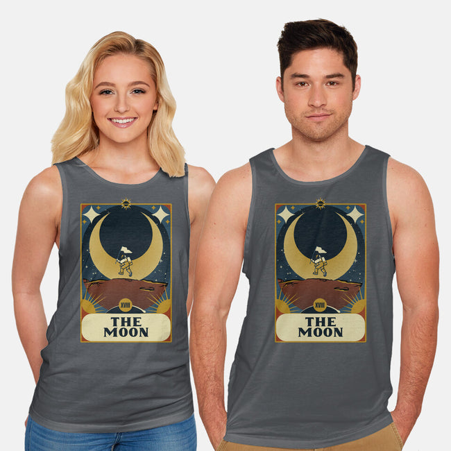 Astronaut Tarot Moon-Unisex-Basic-Tank-tobefonseca