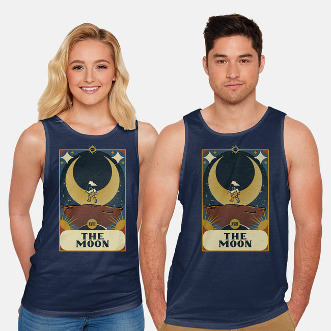 Astronaut Tarot Moon-Unisex-Basic-Tank-tobefonseca