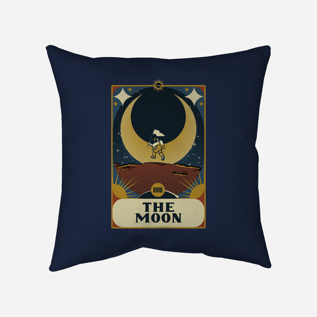 Astronaut Tarot Moon-None-Removable Cover-Throw Pillow-tobefonseca