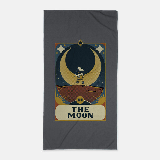 Astronaut Tarot Moon-None-Beach-Towel-tobefonseca