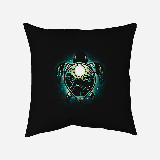Turtle Tattoo-None-Removable Cover-Throw Pillow-Vallina84