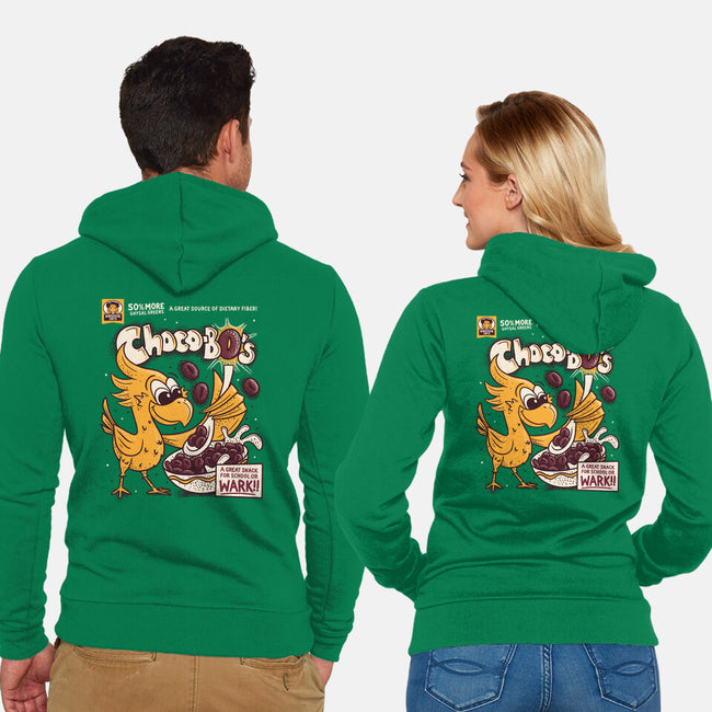 Choco-Bo's Cereal-Unisex-Zip-Up-Sweatshirt-Aarons Art Room