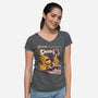 Choco-Bo's Cereal-Womens-V-Neck-Tee-Aarons Art Room