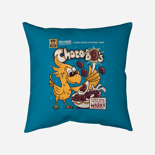 Choco-Bo's Cereal-None-Removable Cover-Throw Pillow-Aarons Art Room